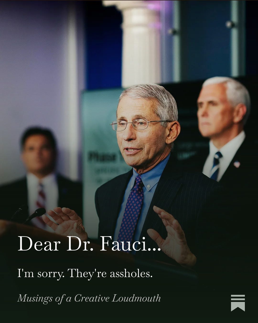 An Open Letter to Dr. Fauci