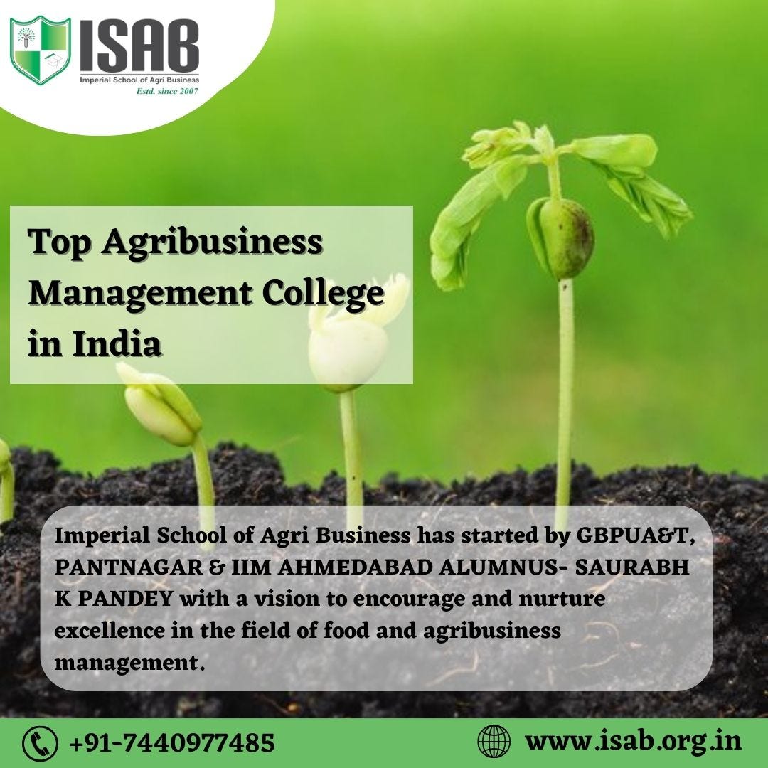 Top Agribusiness Management College In India - Imperial School Of ...