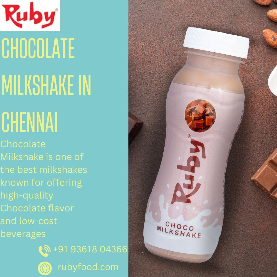 Best Chocolate Milkshake | Rubby Food