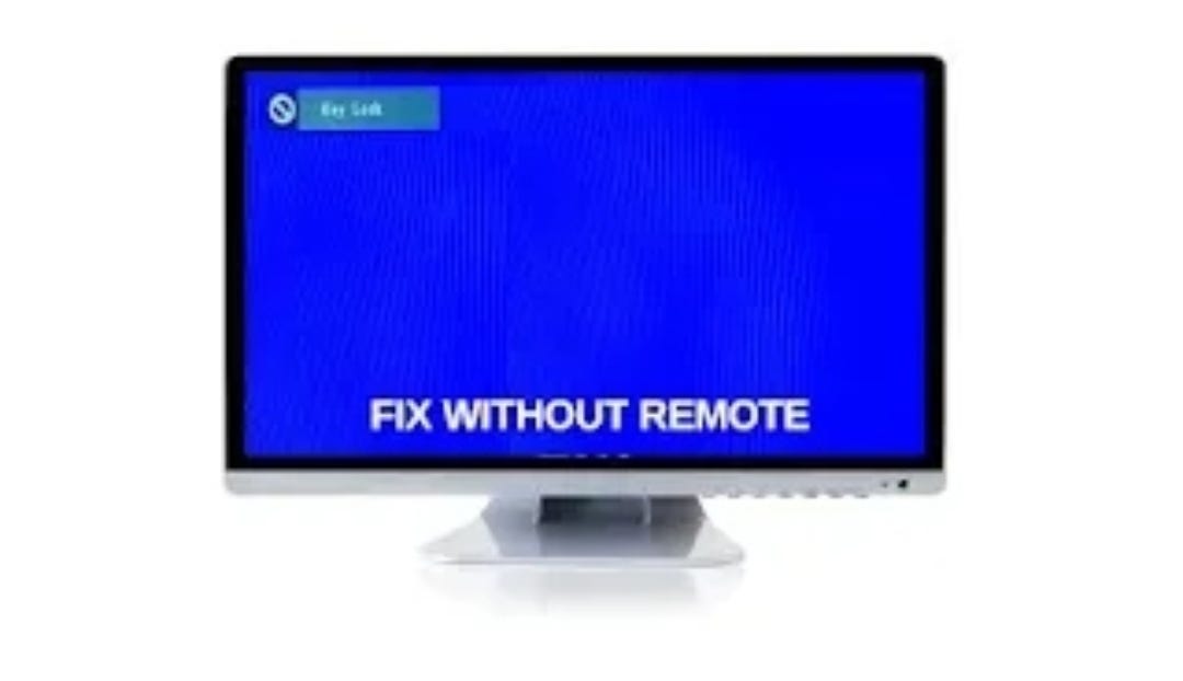 How To Unlock LED/LCD TV'S Key Lock Without A Remote Control by BTI