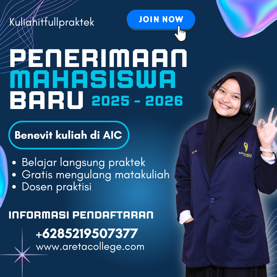 Penerimaan Mahasiswa Baru Jurusan Rekayasa Perangkat Lunak Areta Informatics College Jakarta Timur