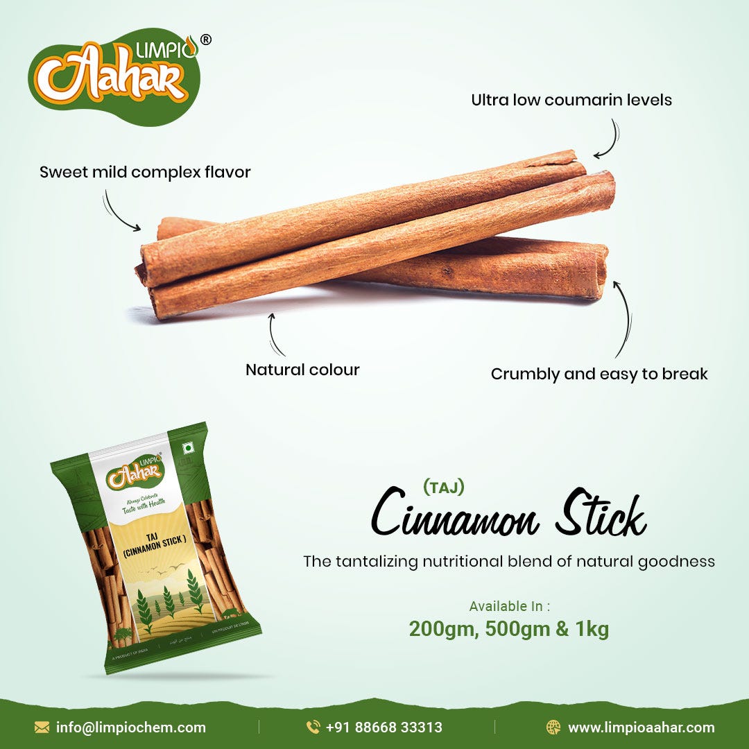 Cinnamon Stick (TAJ). The tantalizing nutritional blend of… by Limpio Aahar Medium
