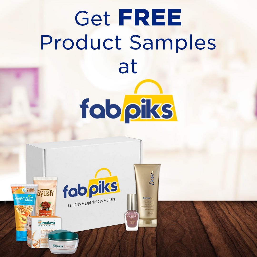 Get free product samples