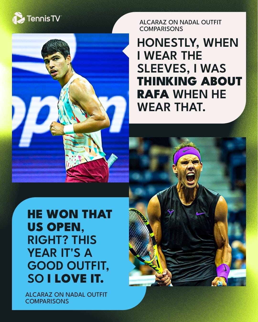 Carlos Alcaraz Draws Inspiration from Rafael Nadals Sleeveless Style by sportsinsiderph Aug, 2023 Medium