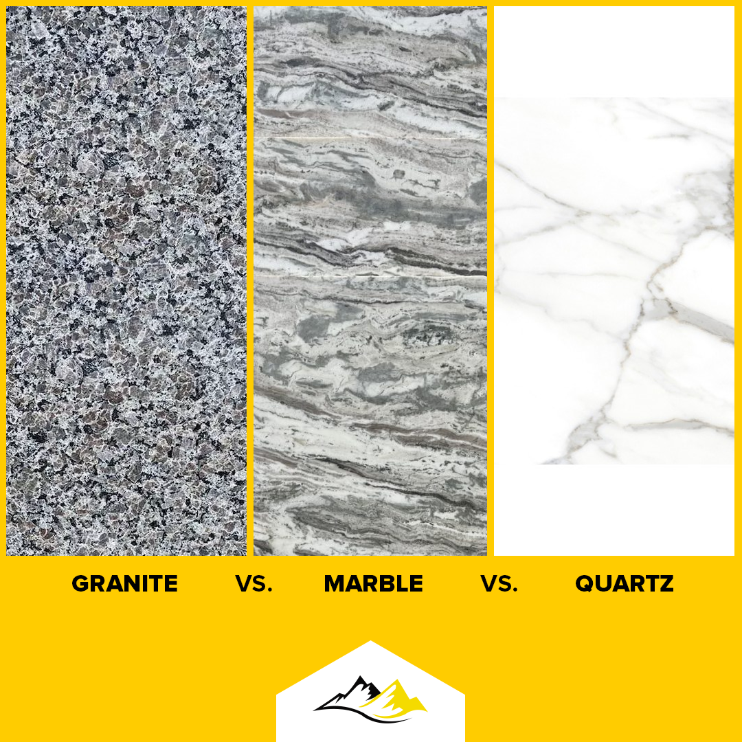 Choosing Between Granite, Marble, and Quartz Countertops Factors to