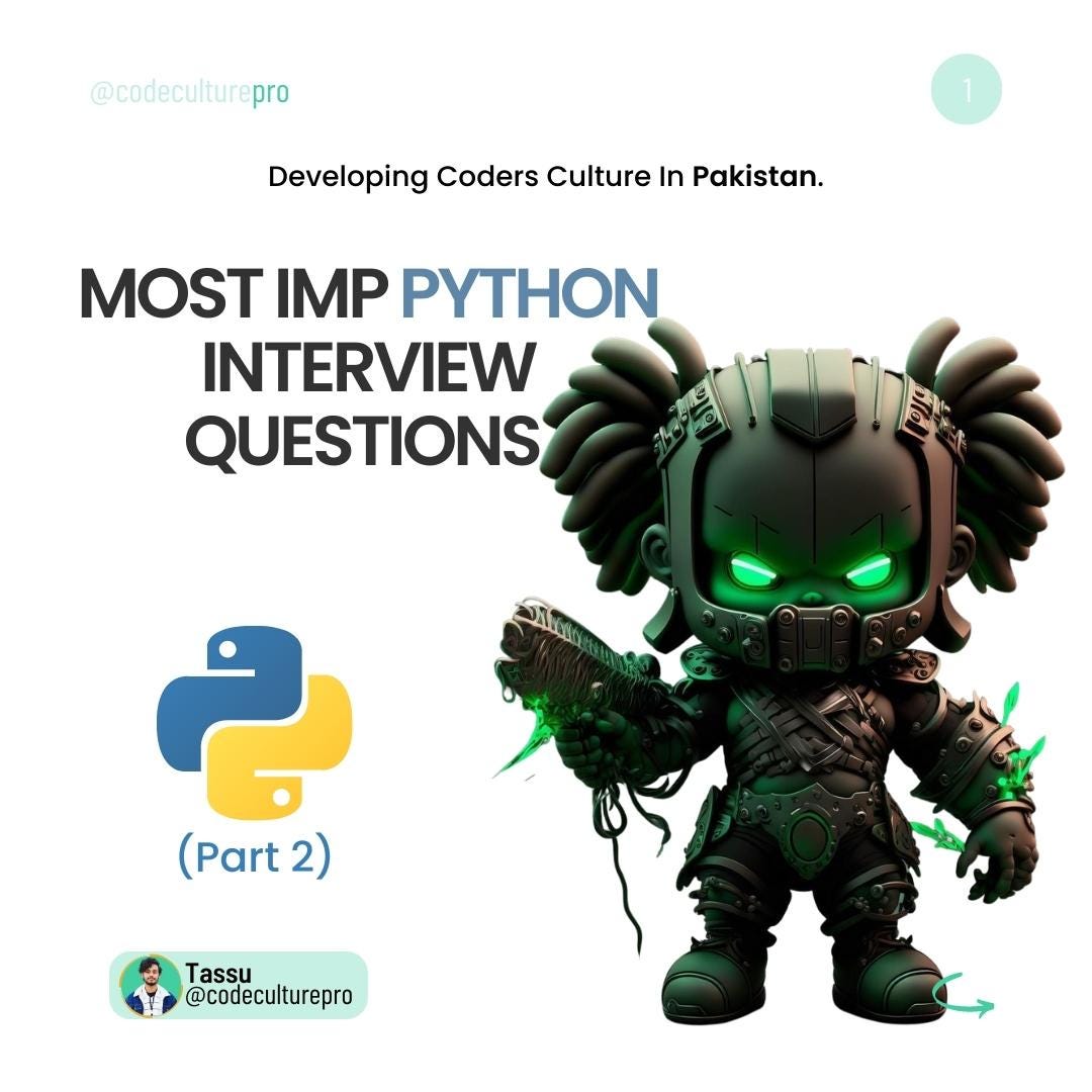 Essential Python Interview Questions You Should Know: Part 2 | by ...