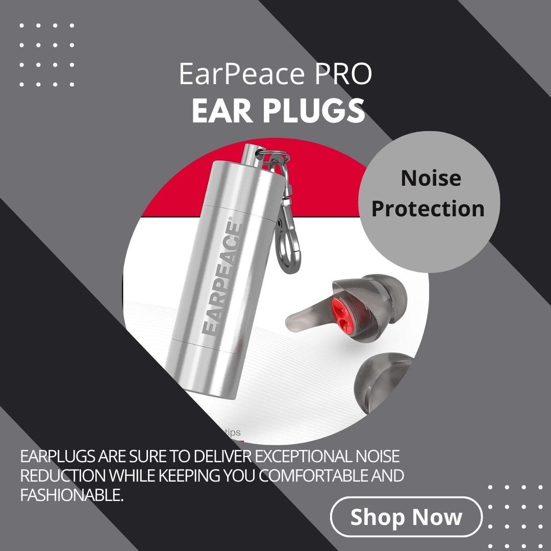 Experience Ultimate Hearing Protection and Style with Earpeace Pro