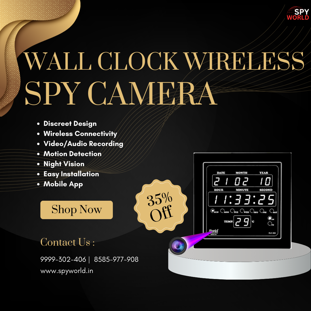 Enhancing Home and Office Security with Wall Clock Spy Cameras by Spy