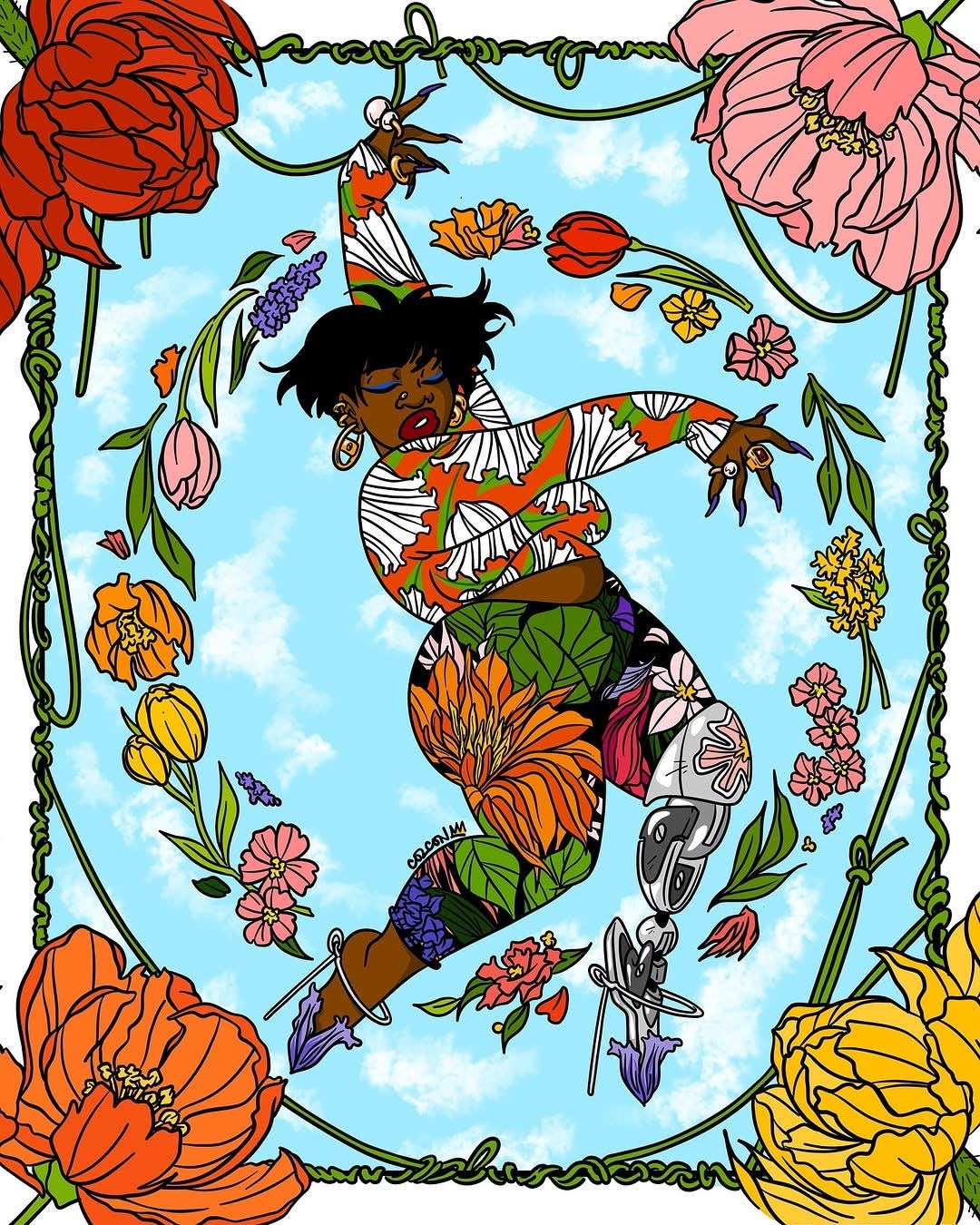 Illustration titled “Unfurl” by Cozcon