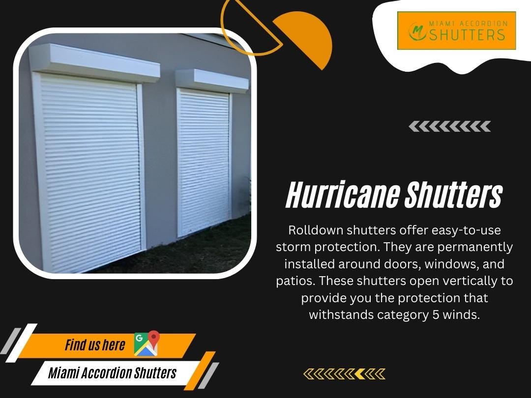 Hurricane Shutters. Stay Protected And Stylish Accordion… by Miami