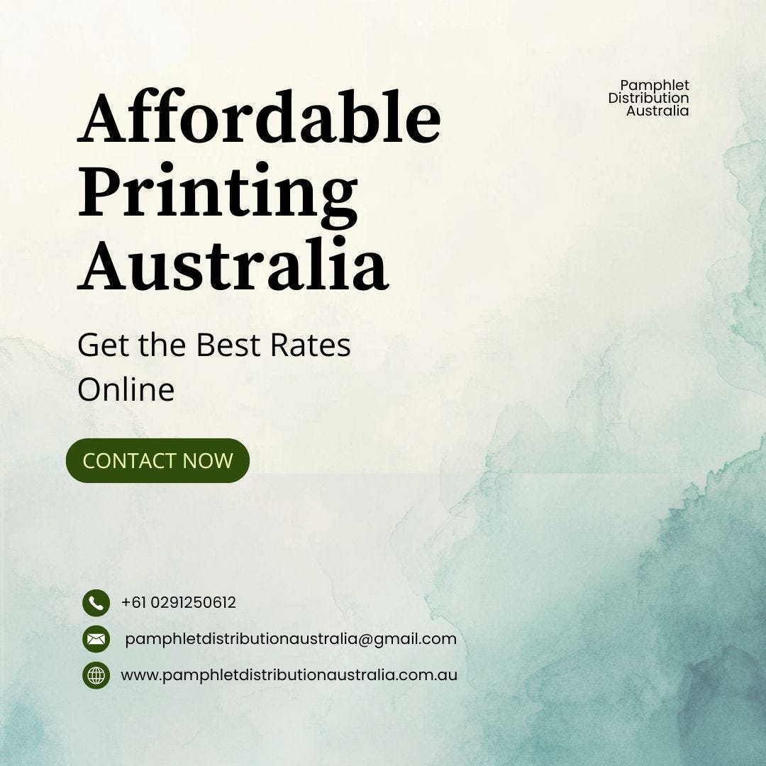 Affordable Printing Australia: Get the Best Rates Online