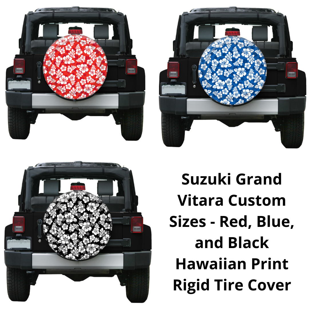 Suzuki Grand Vitara Custom Sizes — Hawaiian Print Rigid Tire Cover ...