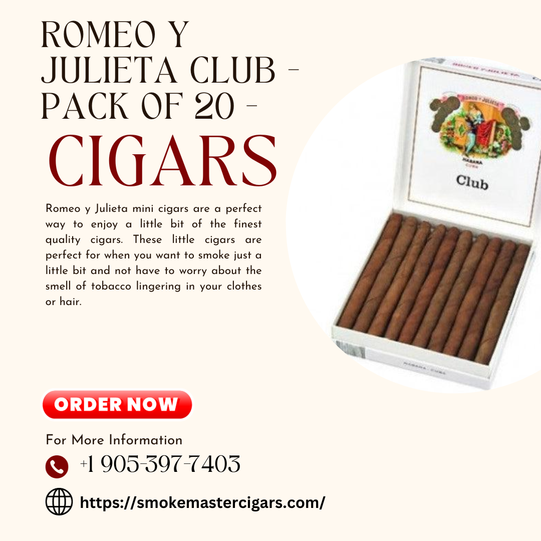 Romeo Y Julieta Club — Pack of 20 — Smoke Master Cigars Buy Premium