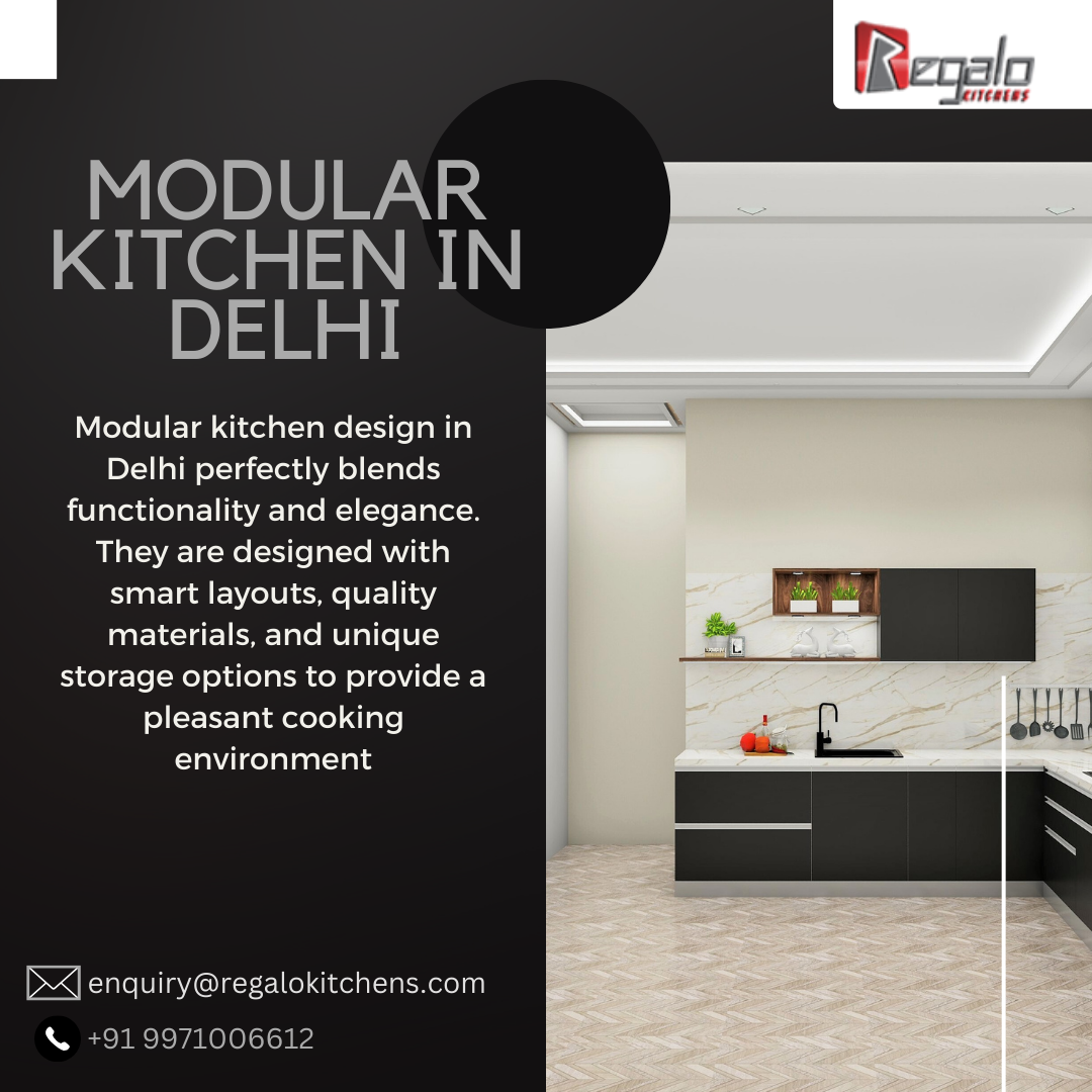 Modular Kitchen in Delhi - Regalo kitchens - Medium