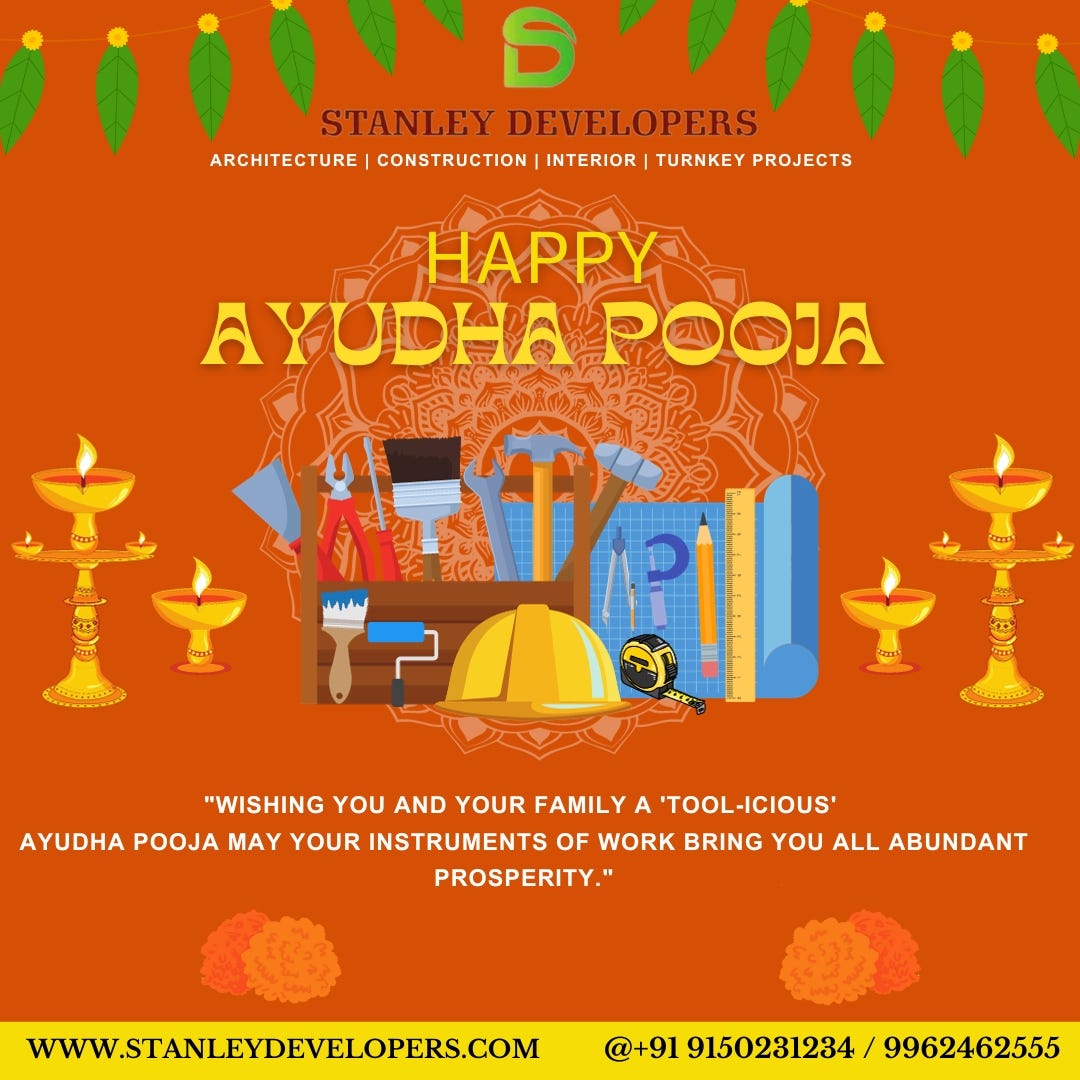 Stanley Developers Wishes for Ayudha Pooja 2023 stanley developers Medium