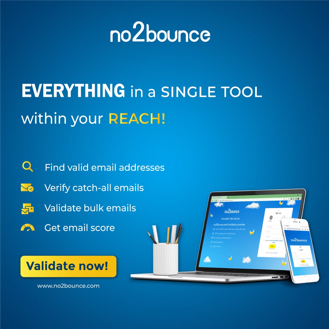 Bulk Email Validation Tool No2bounce Medium Bulk email validation tool no2bounce medium