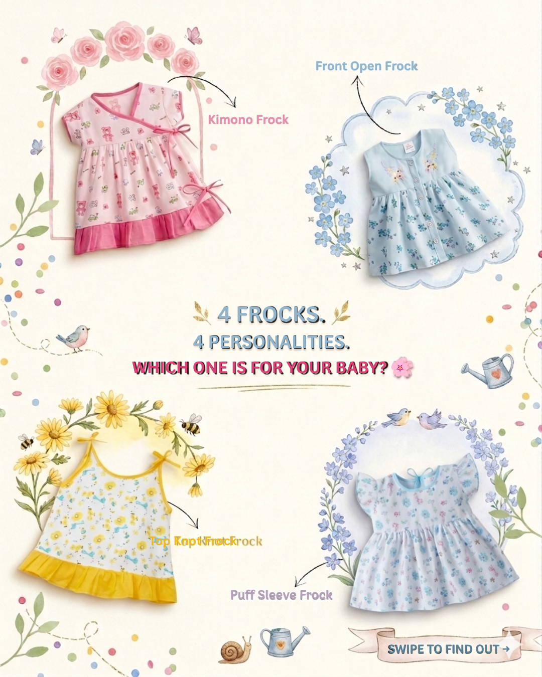4 Cotton Frock Looks for Every Baby’s Personality: From Everyday Comfort to Festive Charm