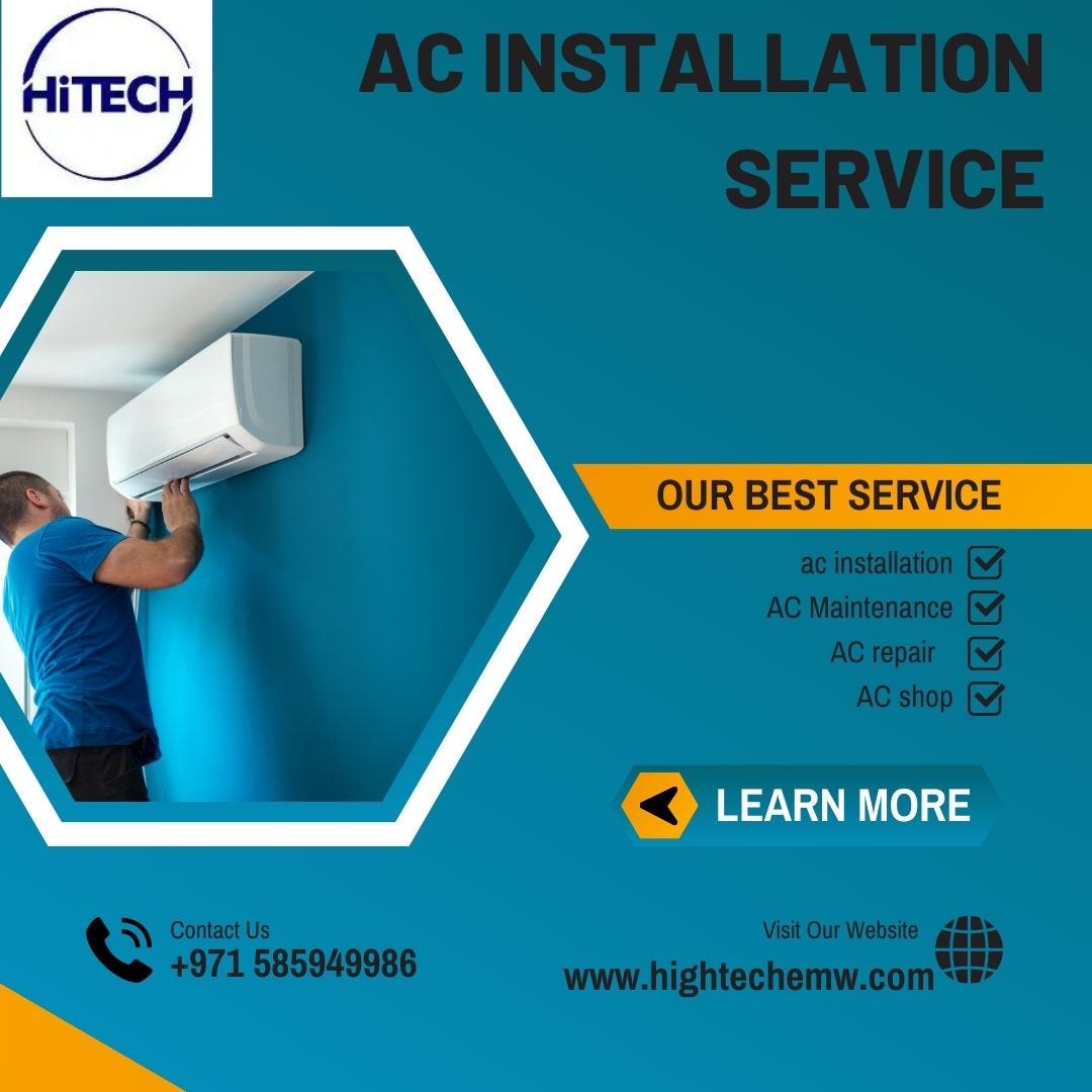 Best AC Installation Service in Dubai HighTech Electromechanical