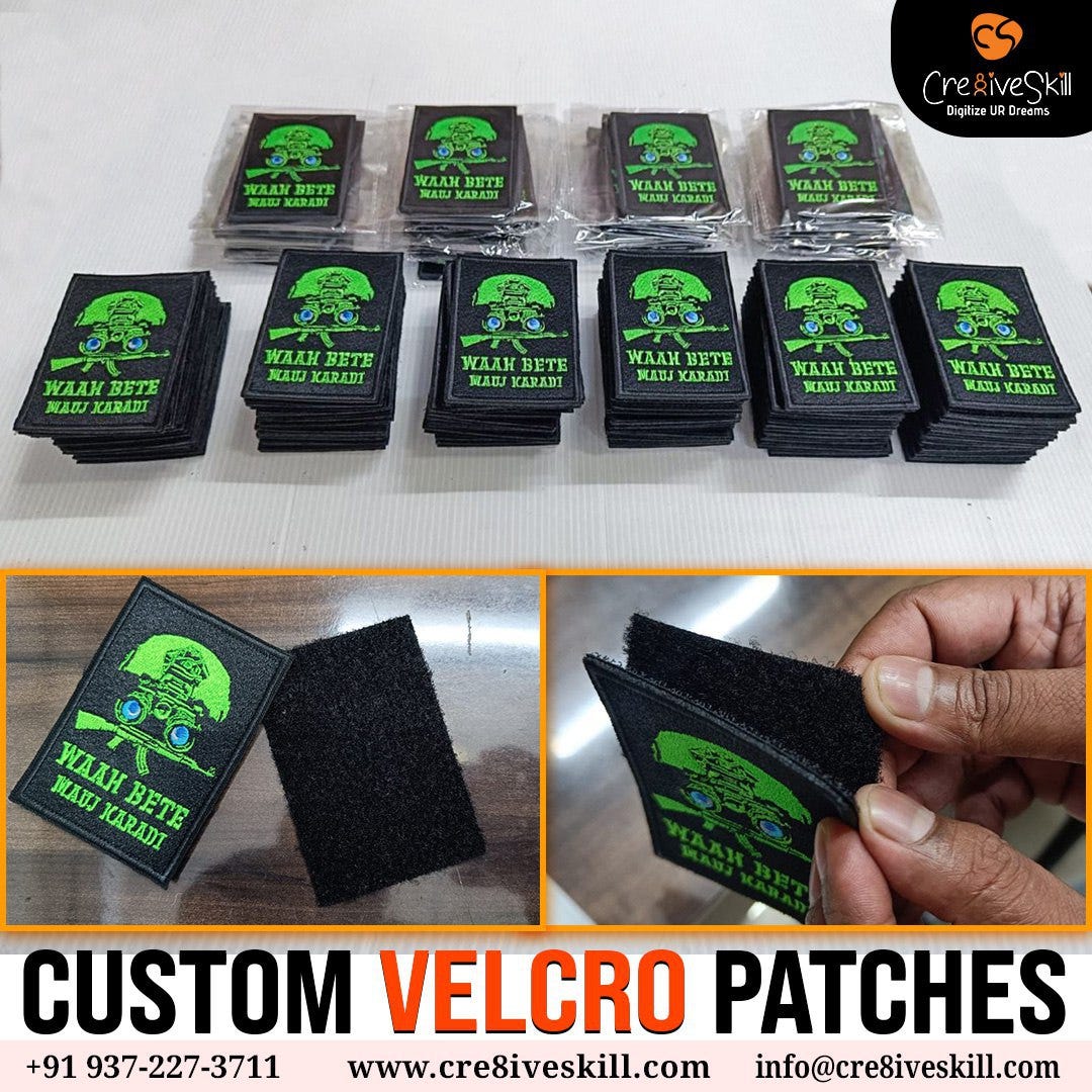 Custom Velcro Embroidery Patches