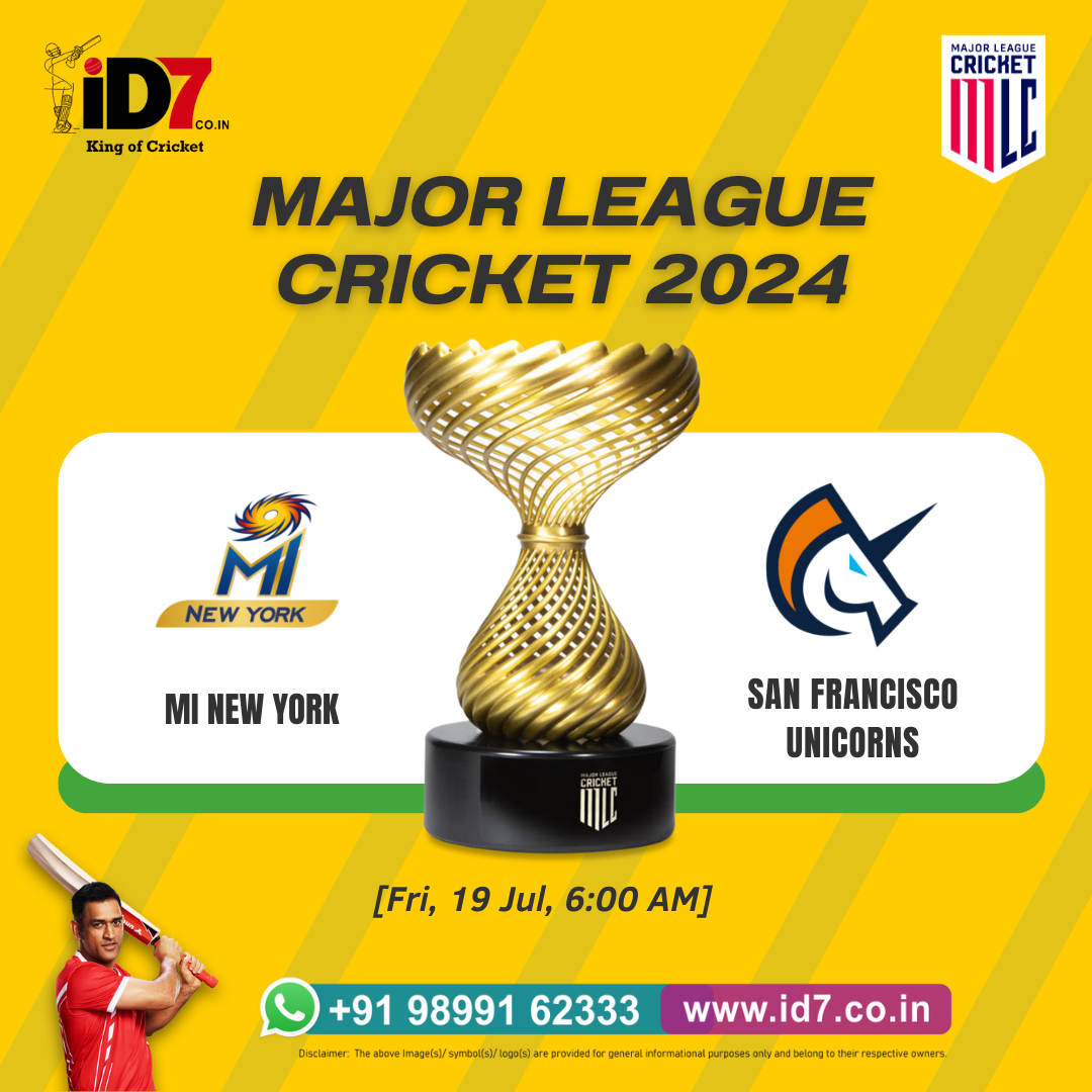 ID7 Cricket Major League Cricket (MLC), T20 tournament — ID7 CRICKET