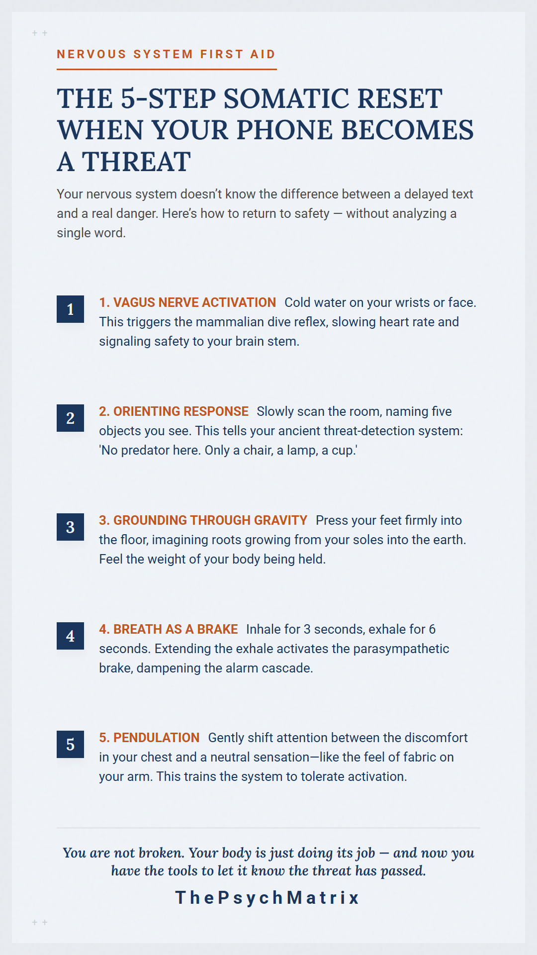 How to Reset Your Nervous System When a Text Triggers Your Anxious AttachmentHow to Reset Your…