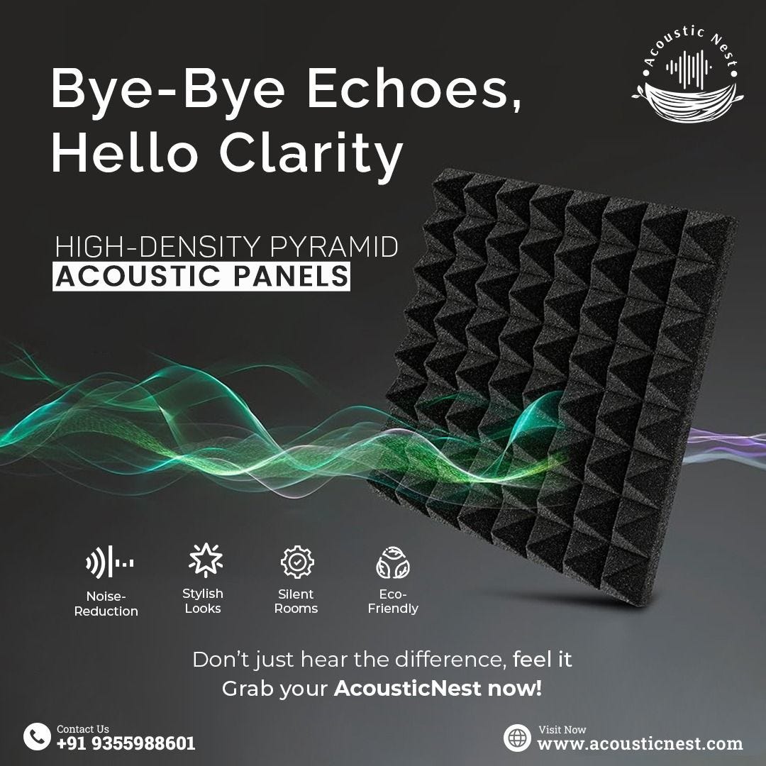 Say Goodbye to Echoes: Benefits of Acoustic Foam From Acoustic Nest