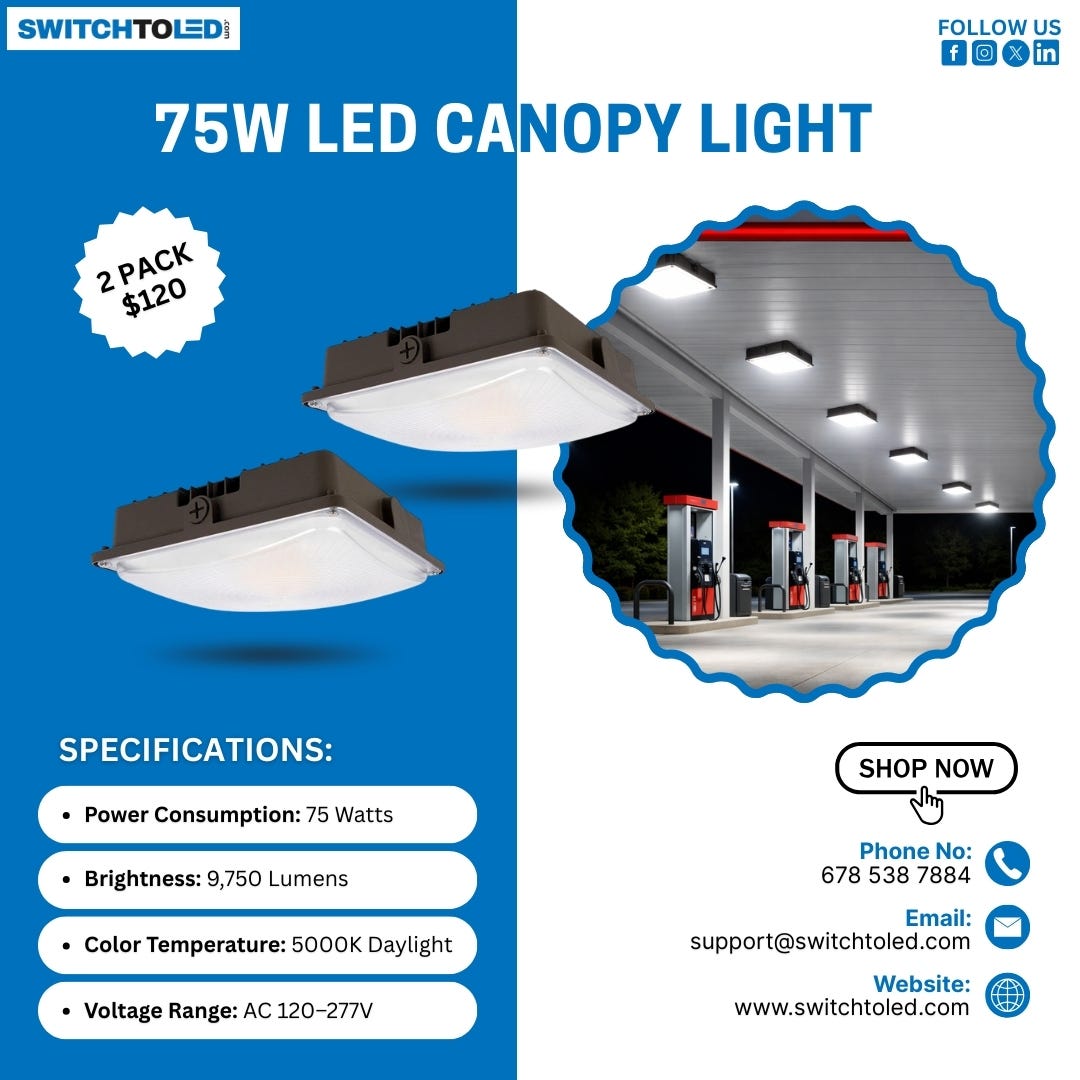 Upgrade Outdoor Canopy Lighting with High-Efficiency LED Technology