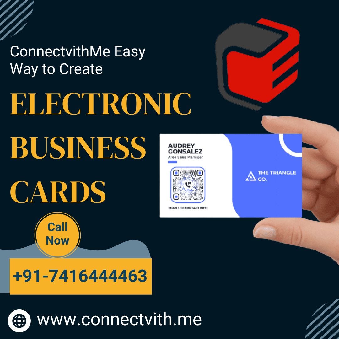 Easy Way to Create Electronic Business Cards — ConnectvithMe