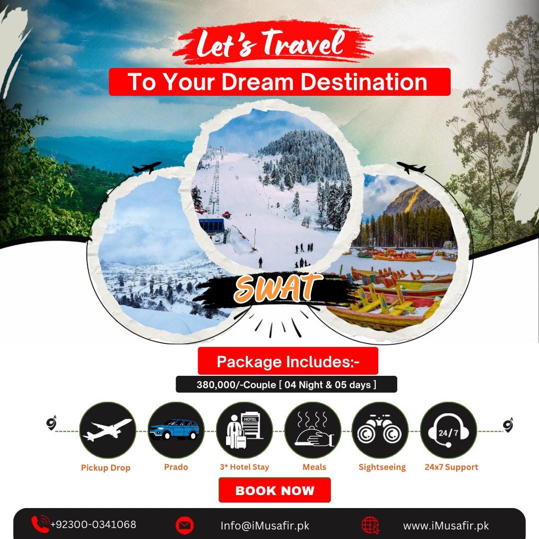 Places to Visit in Swat Valley, KPK, Pakistan