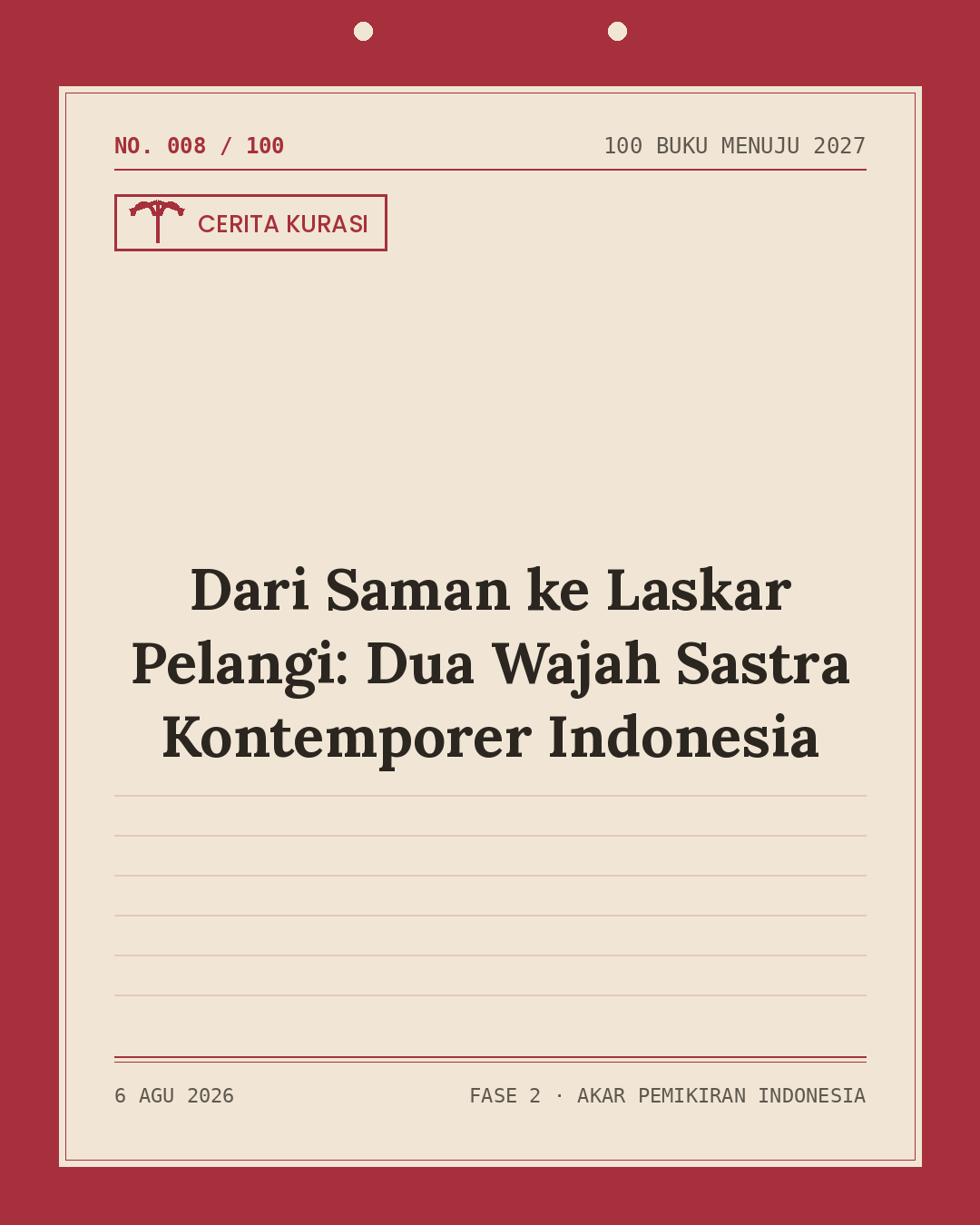 100 Buku Menuju 2027 — Fase 2 #08