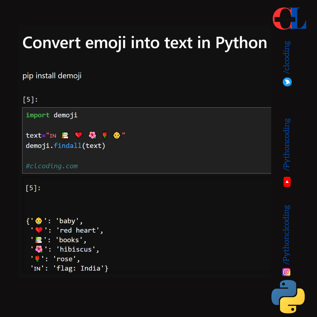 Convert emoji into text in Python - Python Coding - Medium