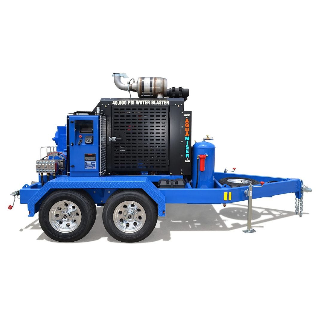 Efficient Ultra High Pressure Water Blasting Equipment Aqua Miser