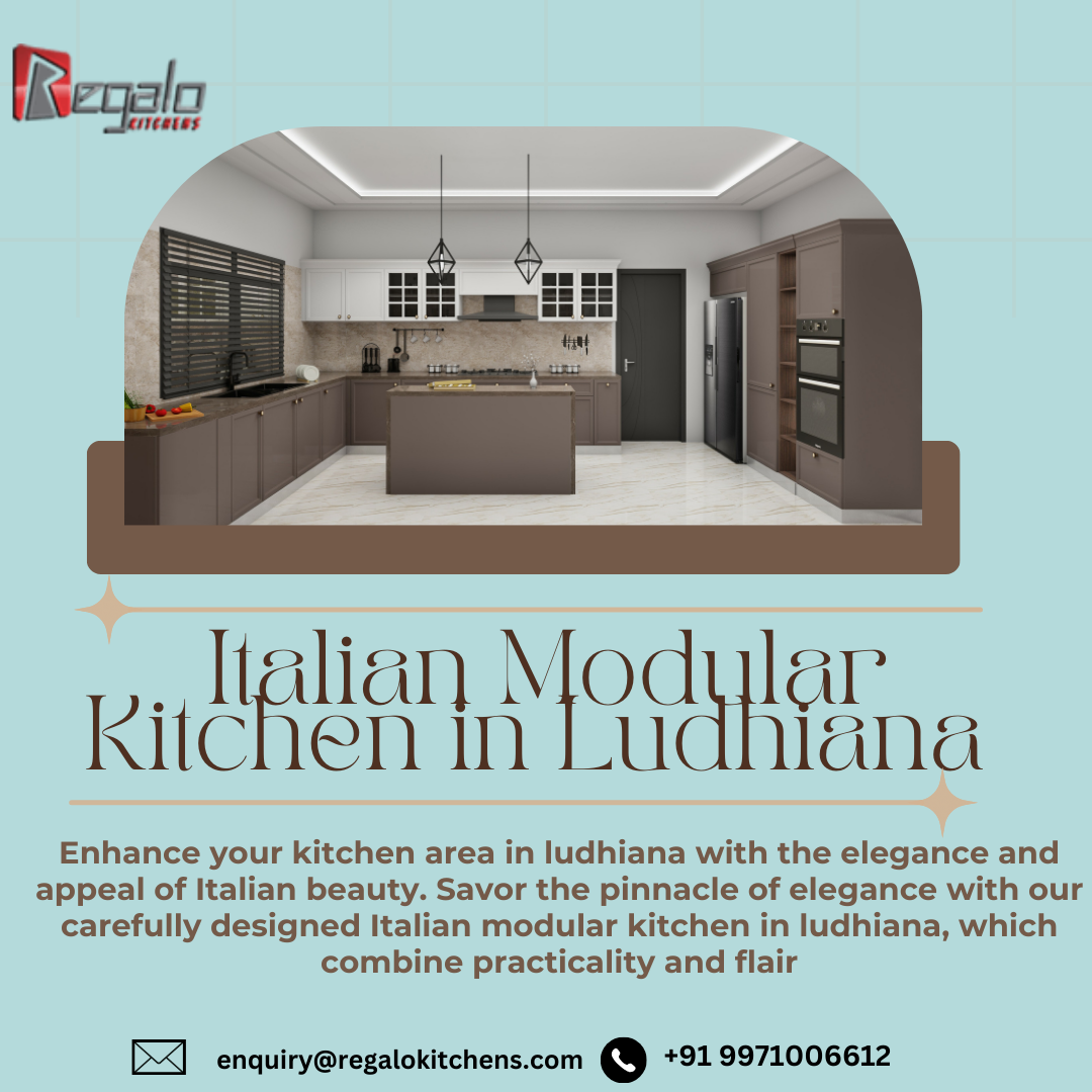 Italian Modular Kitchen in Ludhiana Regalo kitchens Medium