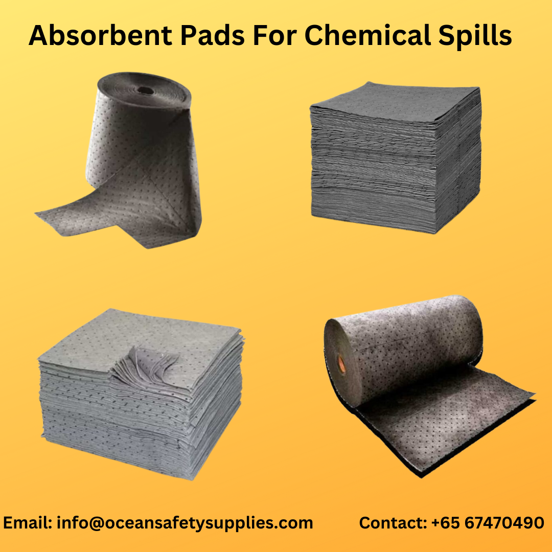 General purpose absorbent pads for spills in singapore Ocean safety