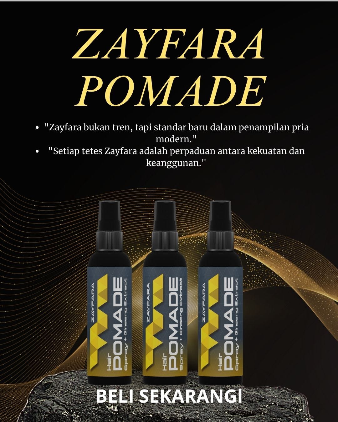 ⚡ ZAYFARA Hair Spray
Tegas dalam Gaya. Berkelas dalam Penampilan.
