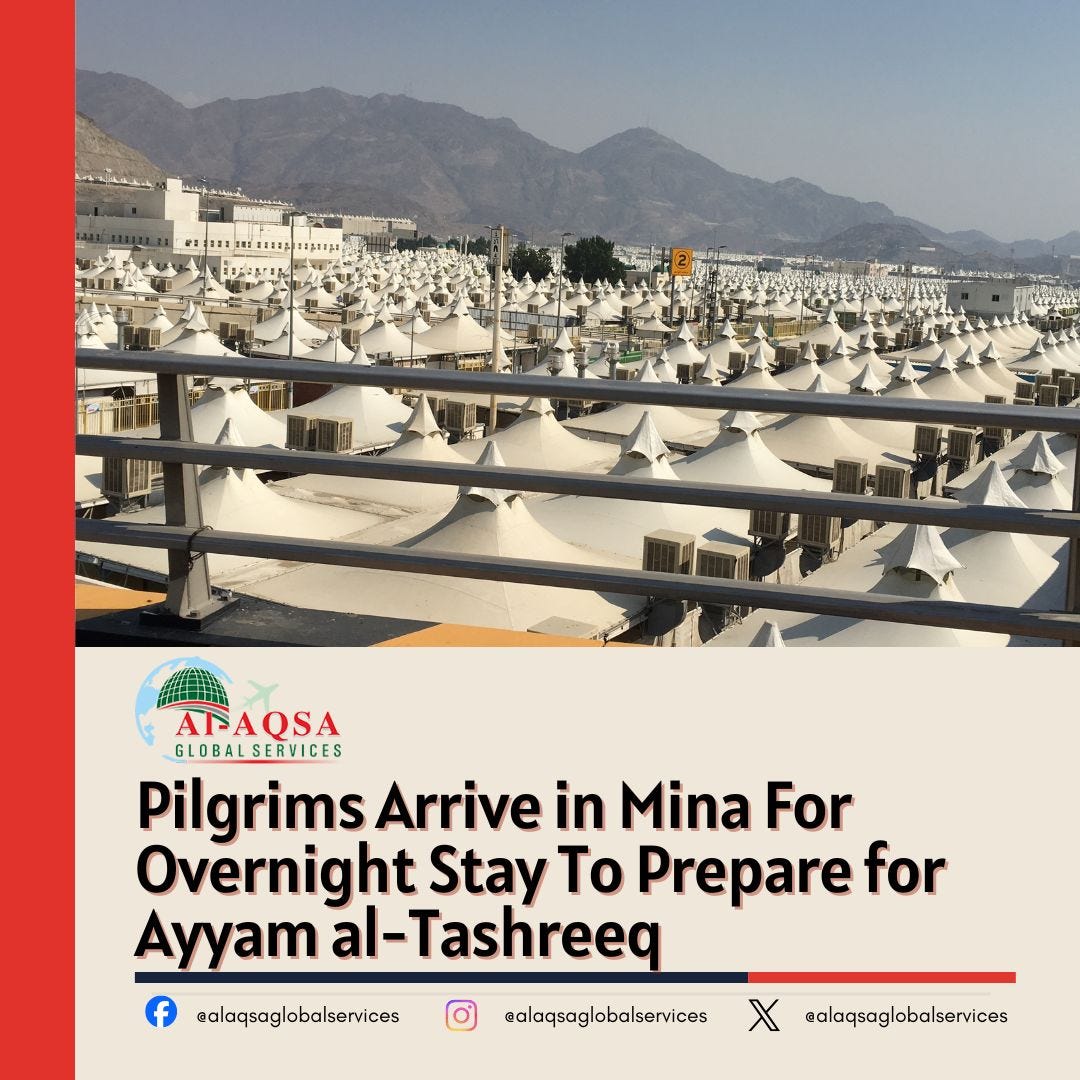 Pilgrims Return to Mina for the Blessed Nights of Tashreeq.