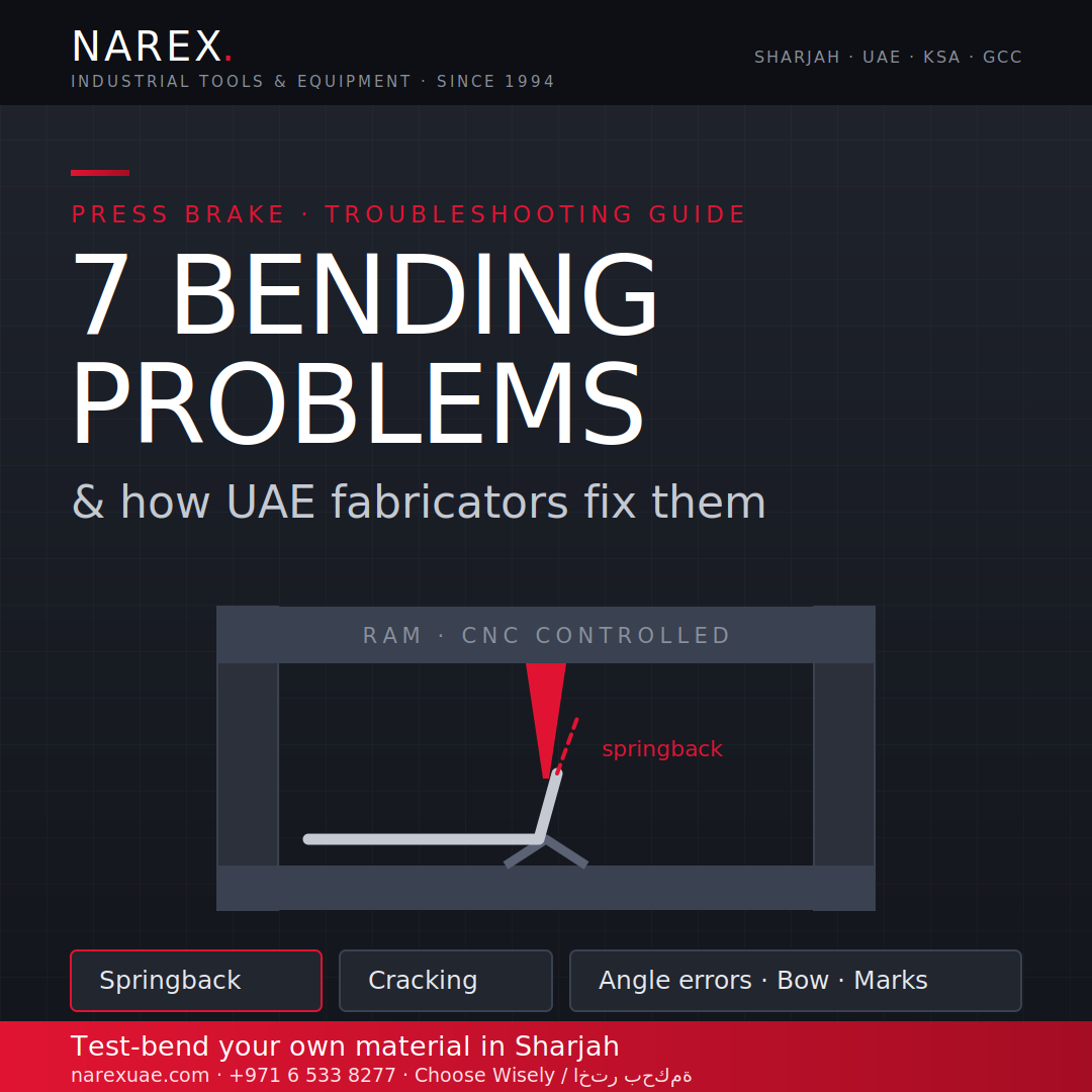 7 Press Brake Bending Problems — and How UAE Fabricators Fix Them
