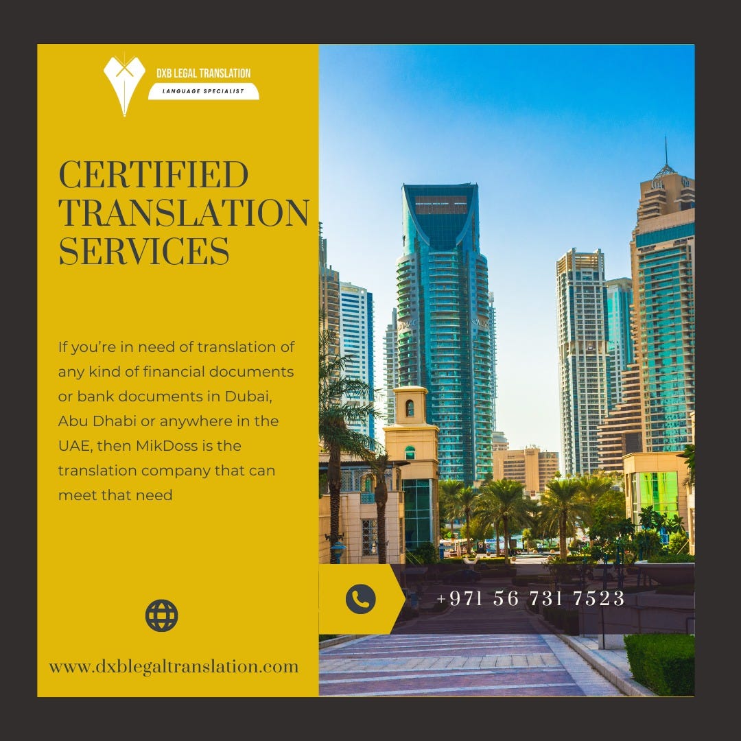 DXB Certified Translation Services DXB Legal Translation Medium