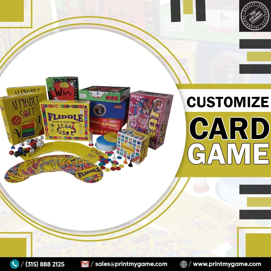 Customize Card Game Print My Game (THE ACE CARD COMPANY) Medium