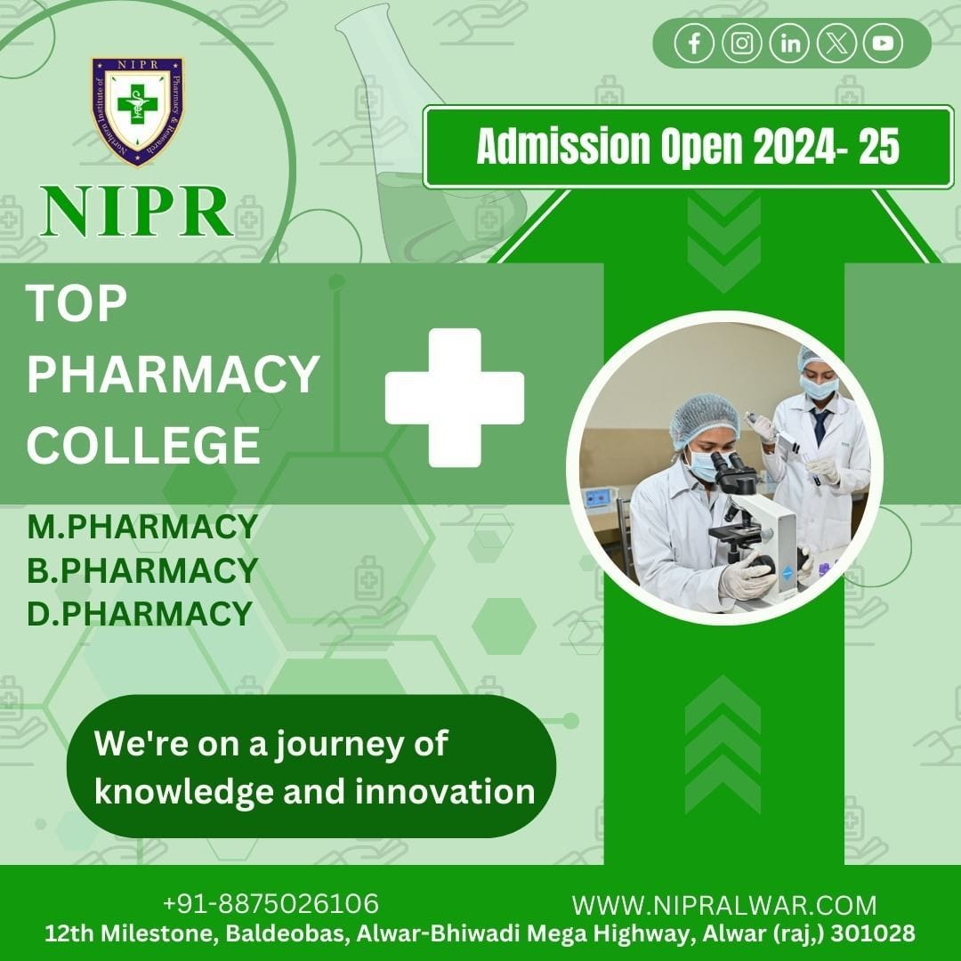 NIPR: Shaping Leaders In B.Pharma Education — Alwar’s ...