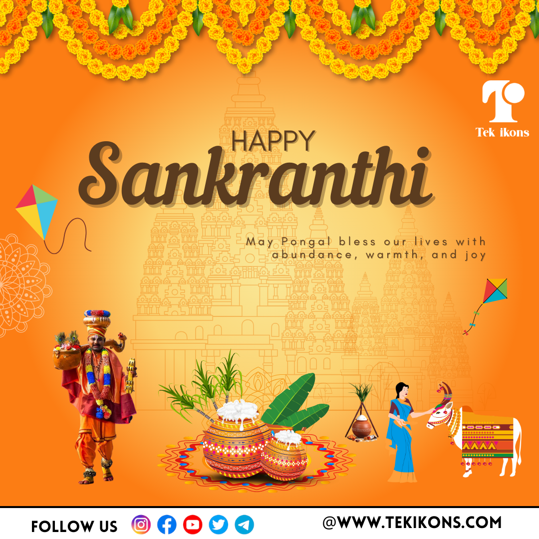 🌾 Happy Sankranthi! 🌾| Tek Ikons