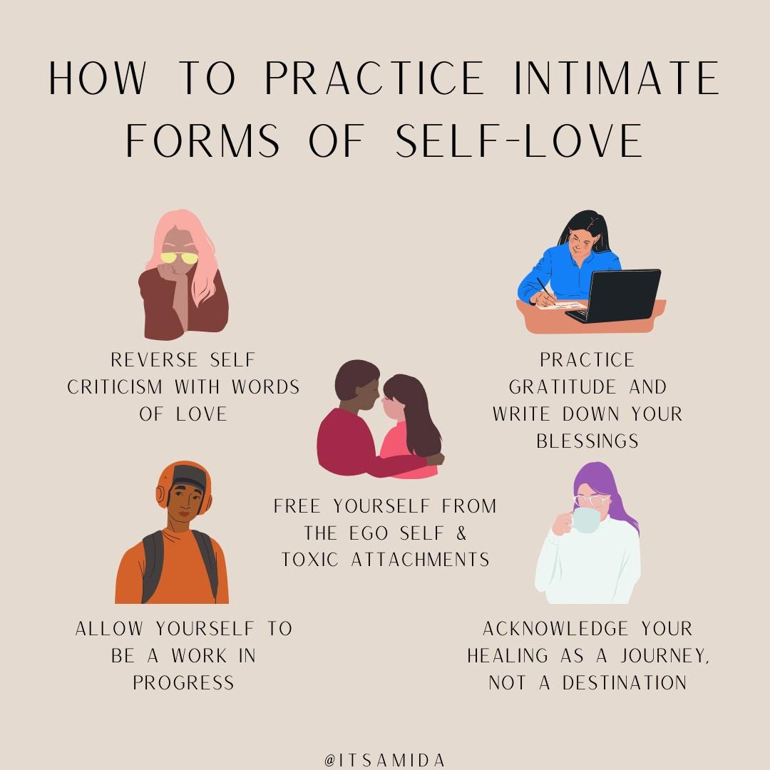 How to Practice Intimate Forms of Self Love, Everybody say Looove 🎤, by  Amida A.