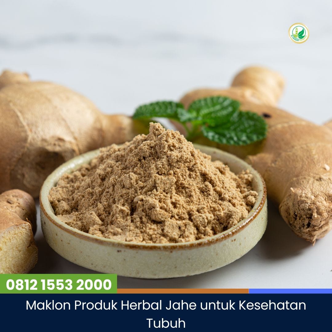 Maklon Produk Herbal Jahe untuk Kesehatan Tubuh