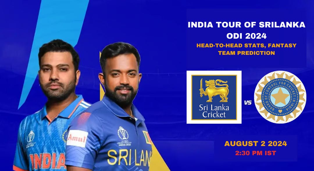 Match Preview SL vs IND 1st ODI Prediction India tour of Sri Lanka 2024