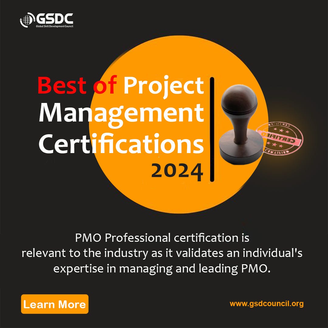 Best of Project Management Certifications 2024 by ankita deo Jan