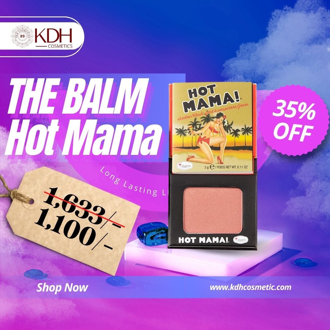 The Balm Hot Mama! Shadow/ Blush-KDH Cosmetic - Kdh Cosmetics - Medium