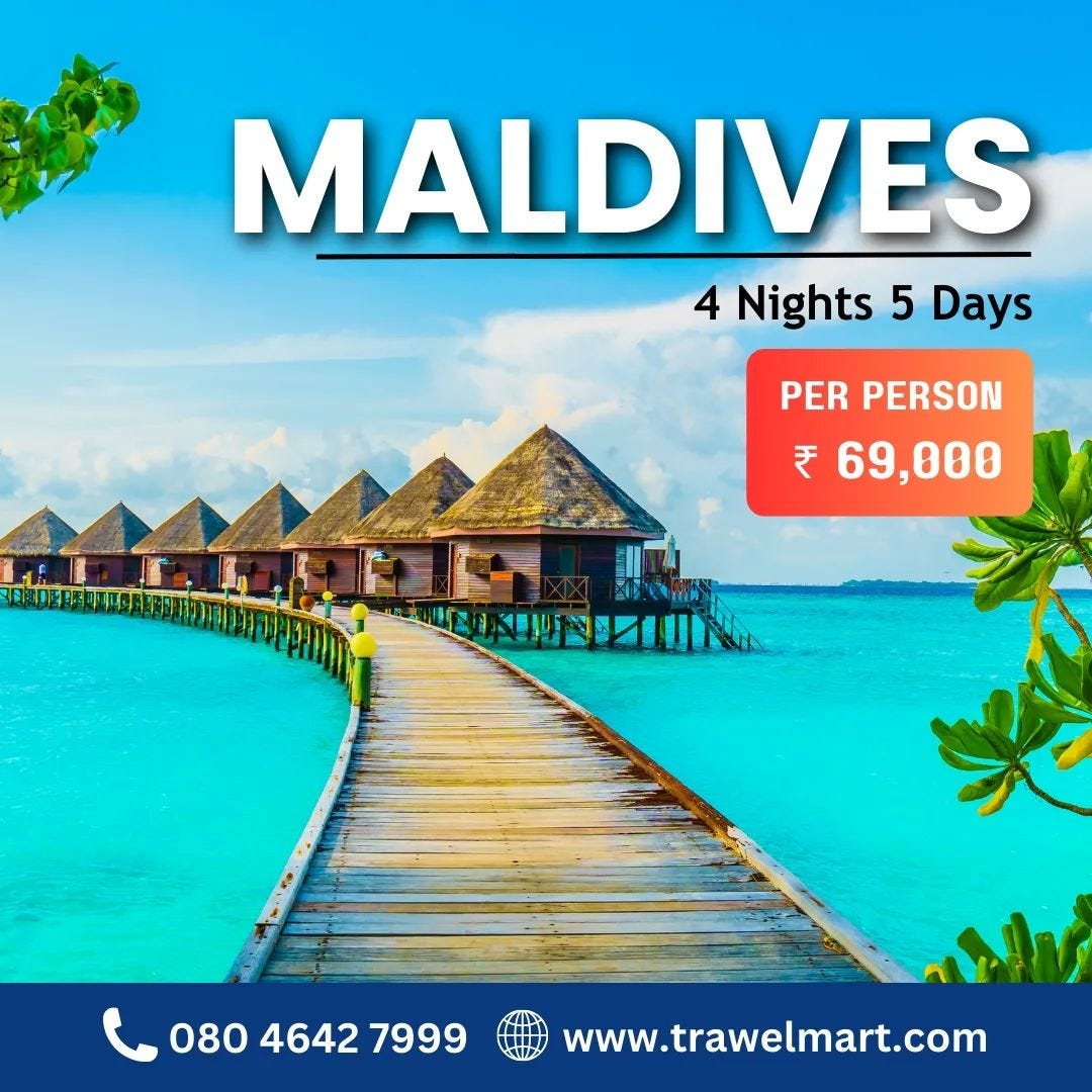 Book Honeymoon packages to MaldivesTrawelmart by Akash Elegantcarve