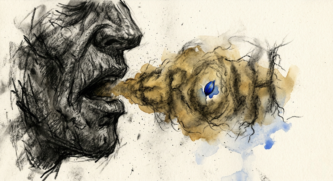 “Entish: The slow, physical architecture of thought.” Art Sketch by Misselbereth