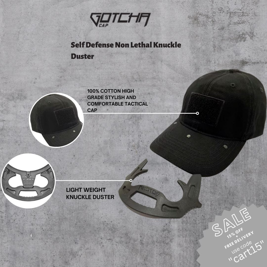 Get the Best Self-Defense Impact Tool on Sale | Gotcha Cap - Gotchacap | Self  Defense Cap in United States - Medium