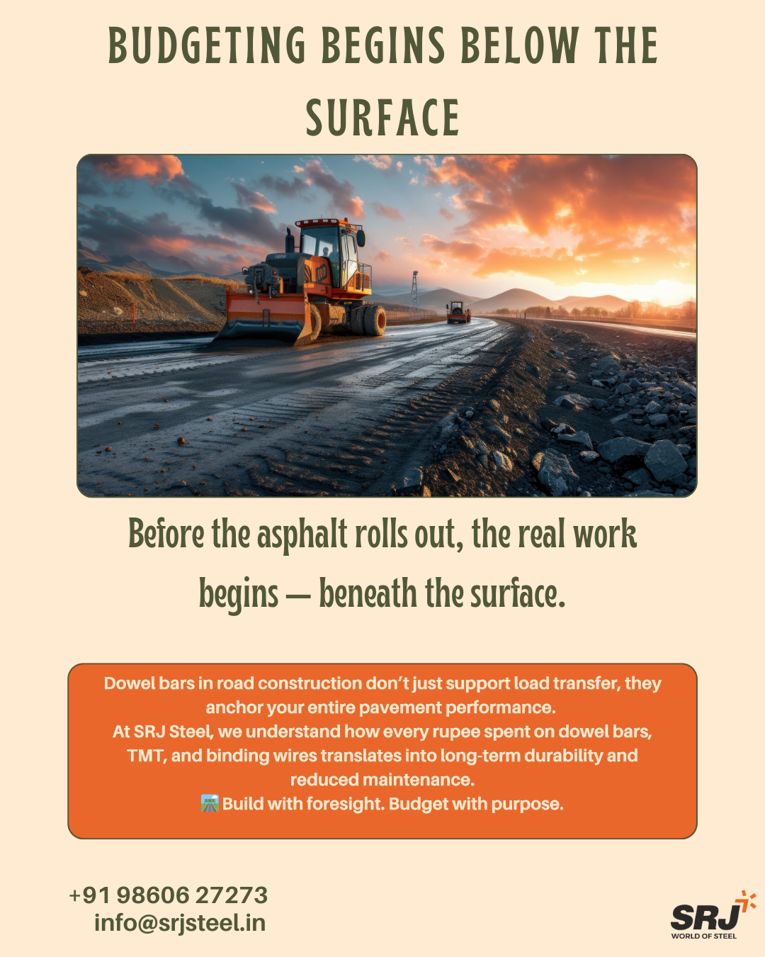Budgeting for Road Projects: Dowel Bars, TMT, and More